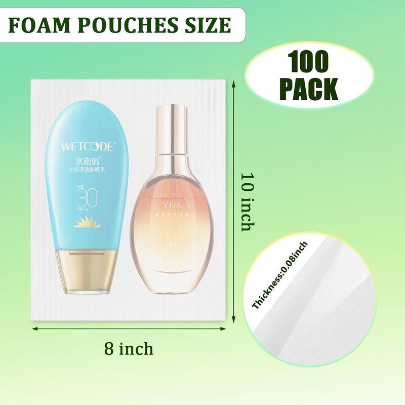 ALISWAT 100 Pack 8x10 Inch Foam Pouches, Cushion Foam Pouch for Fragile Items, Foam Packing Pouches for Moving, Storing and Packing supplies to Protect Mugs, Cups, Glasses, China and Dishes - Image 2